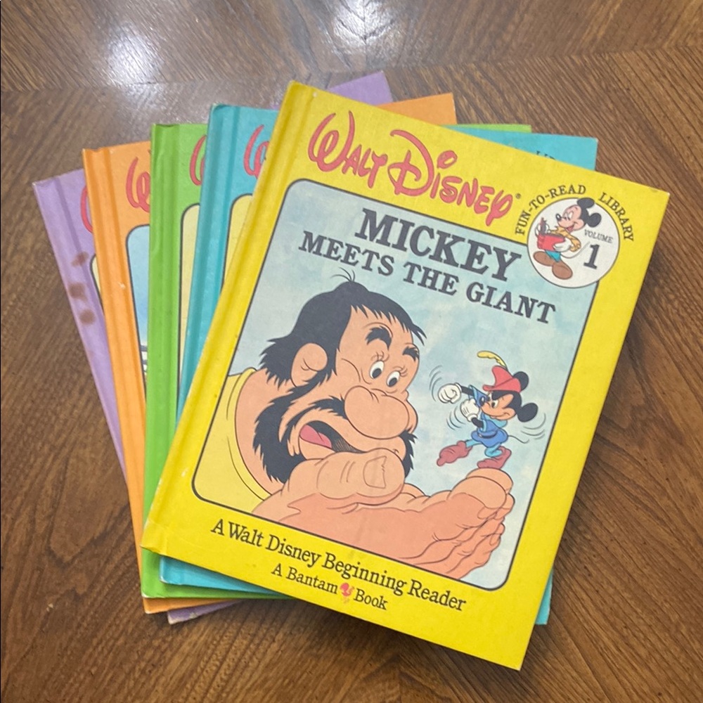 Vintage Walt Disney Fun-to-read Library Volumes 1-5